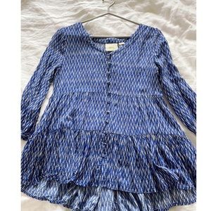Beautiful Maeve, tunic style tiered blouse